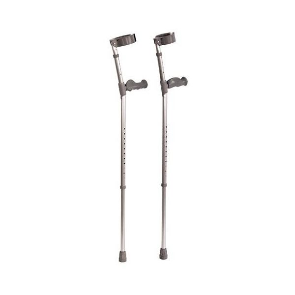 Ergonomic handle elbow crutches