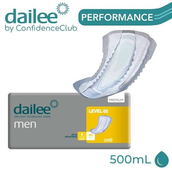 Dailee Performance Men Pads, L 2 