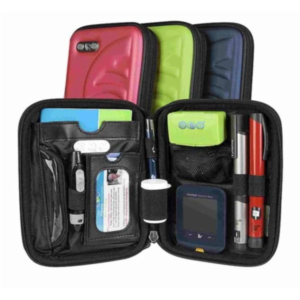Diabetic Bags with hard cover - Ezy-fit, organise all your diabetic supplies in one place