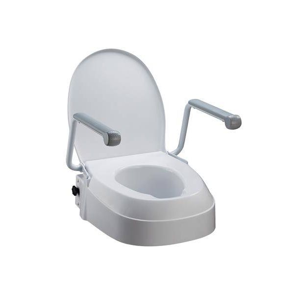 Raised Toilet Seat with Armrests - Homecraft 