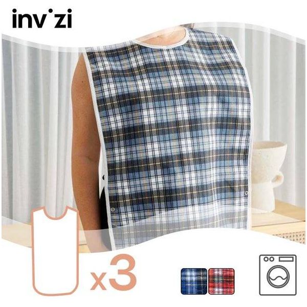 Invizi Adult Bibs - 3-pack 