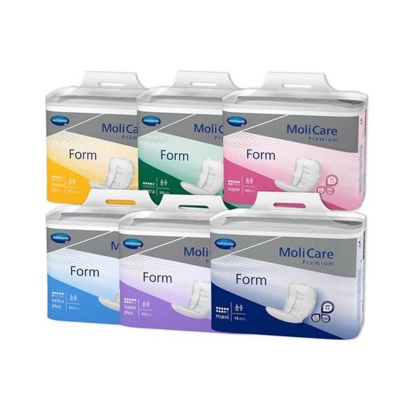 Molicare Premium Form - quality Incontinence Pas in 6 absorbencies