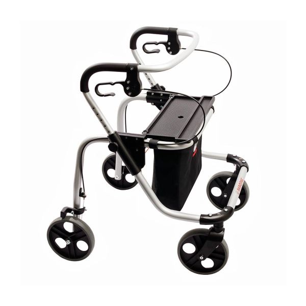 Polo Plus-T Folding Rollator - Rebotec, flip down seat