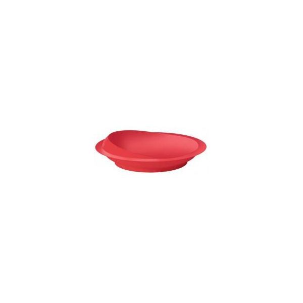 Scoop Plate with Suction Base in red