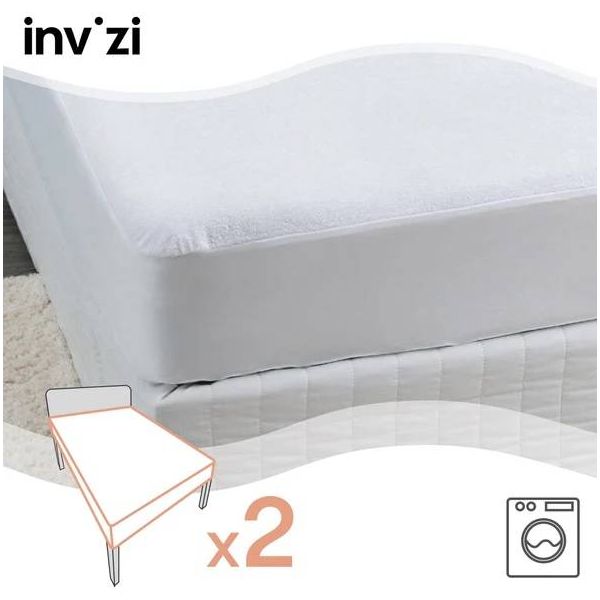 Waterproof Fitted Sheet, twin pack