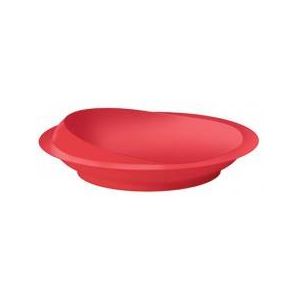 Scoop Plate with Suction Base in red