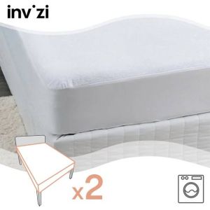 Waterproof Fitted Sheet, twin pack