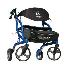 AIRGO&reg; Excursion Rollator XWD in Pacific Blue, extra light walker that supports up to 180 kg