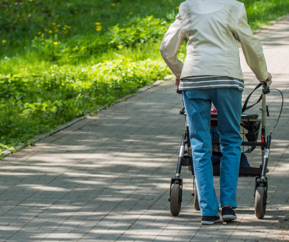woman with rollator