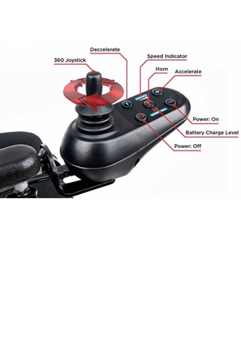 Joystick on Folding Electric Wheelchair EagleHD_bettercaremarket