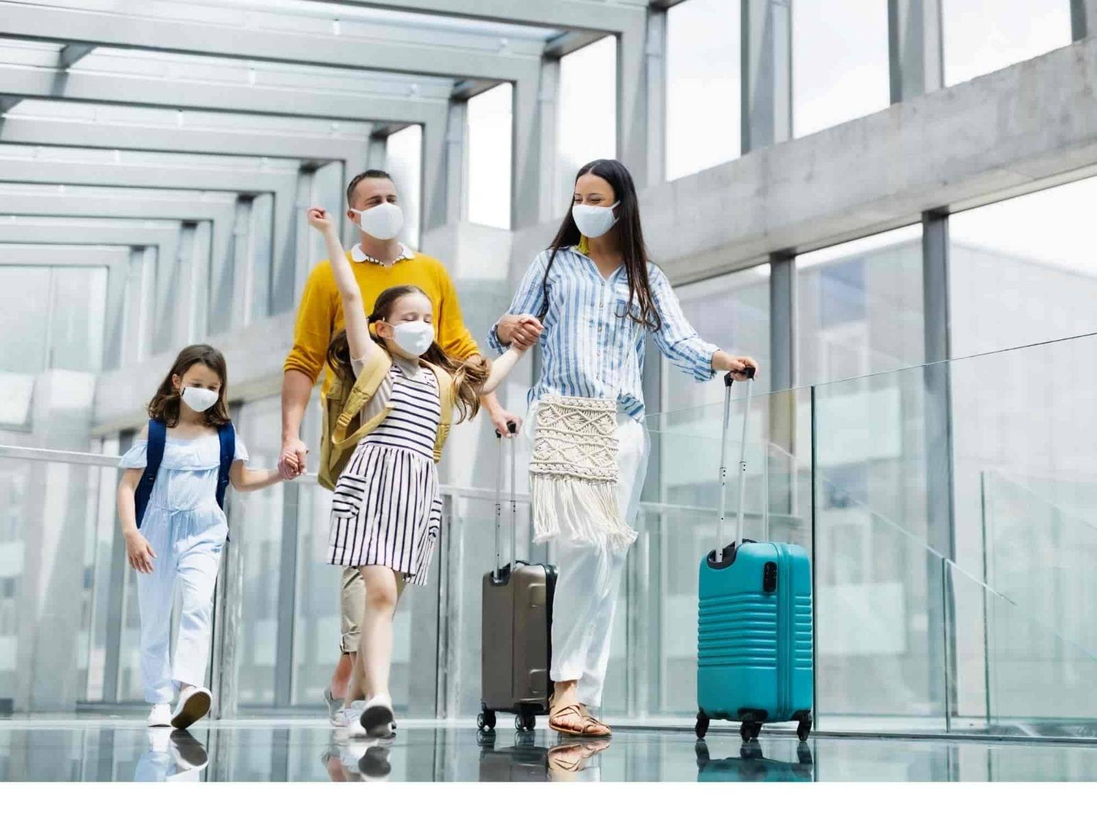Wear a face mask when traveling