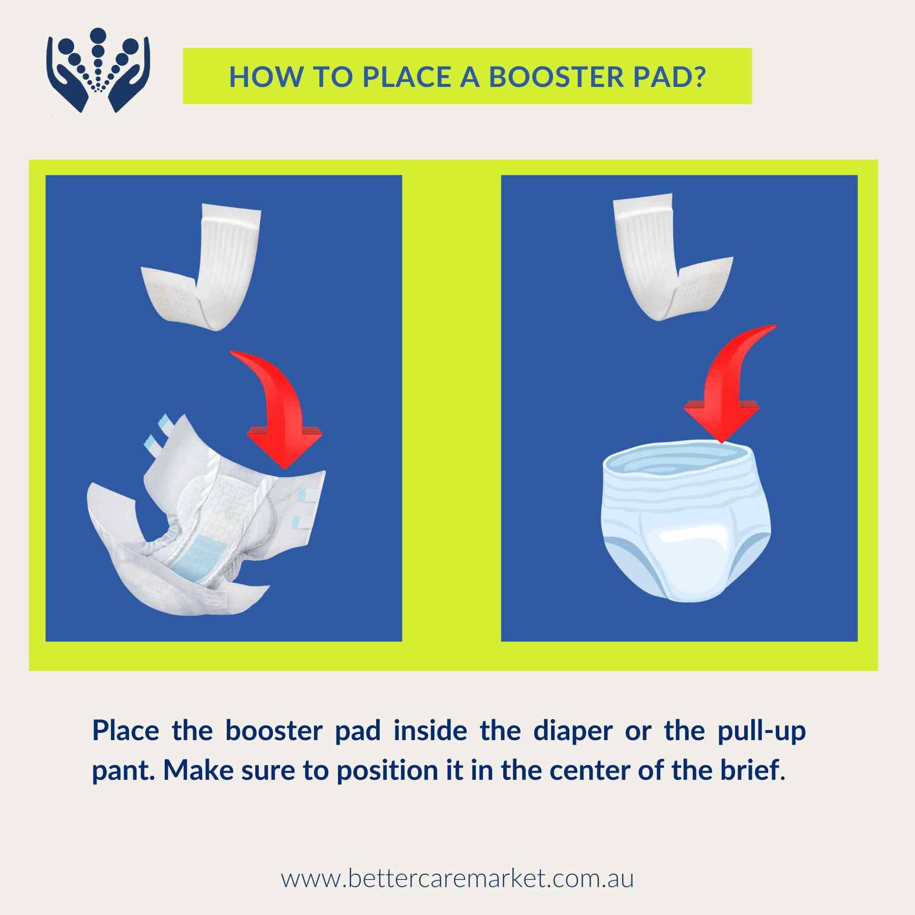 How to apply a booster pad?