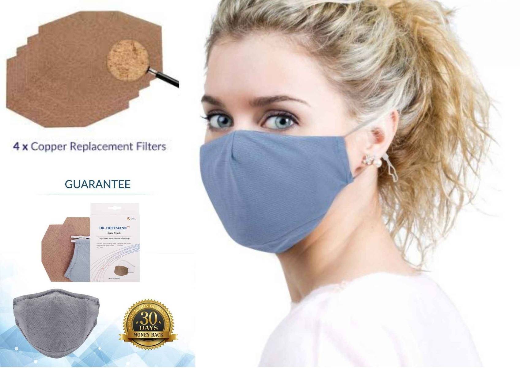 Washable Copper Filter Face Mask _ Dr Hoffmann _bettercaremarket