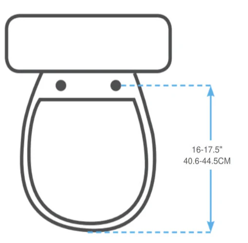 Toilet Measurements to fit raised toilet seat
