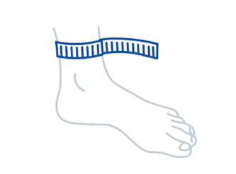 ASO ankle brace aequi measurement