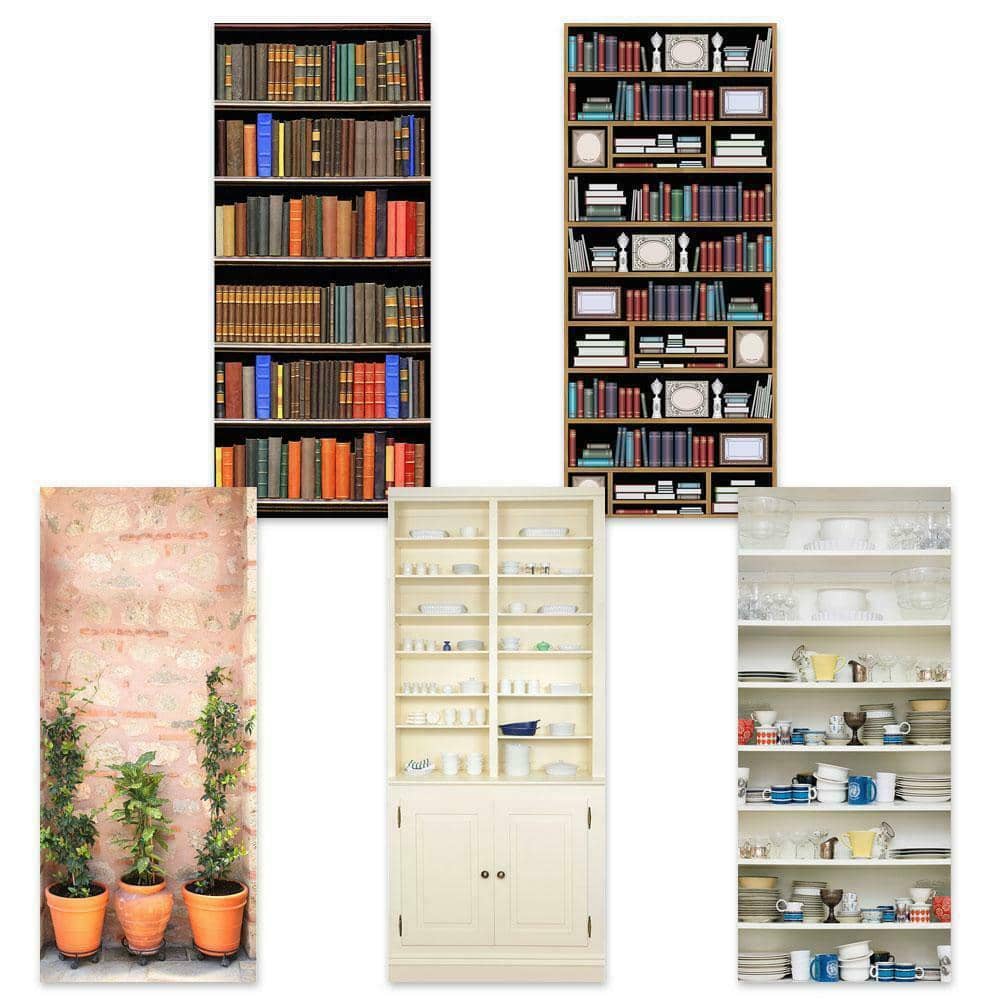 Door mural for dementia, conceals door