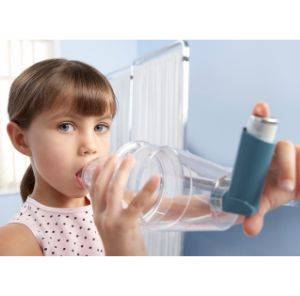 Child using a spacer